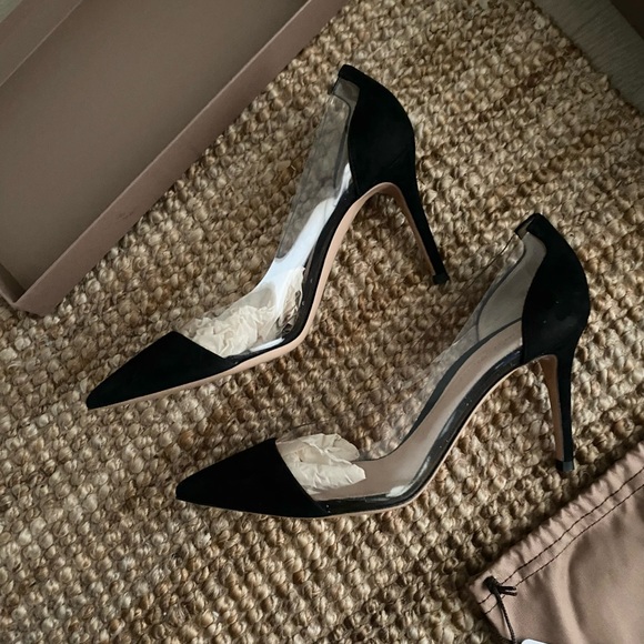 NWT Gianvito Rossi Plexi Pumps 85mm - Picture 1 of 13
